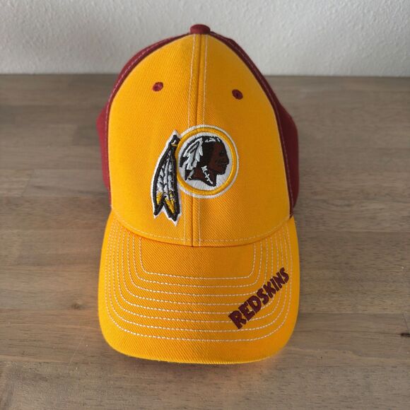 Washington Redskins Adjustable Hat NFL Team Apparel Fan Favorite Burgundy Gold - Picture 1 of 10